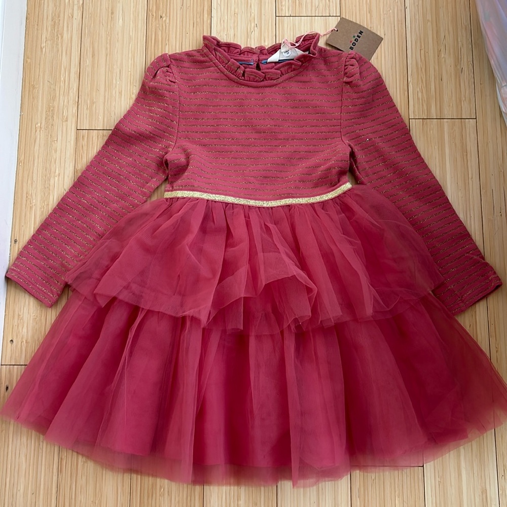 Mini Boden pink tutu dress size 5-6T